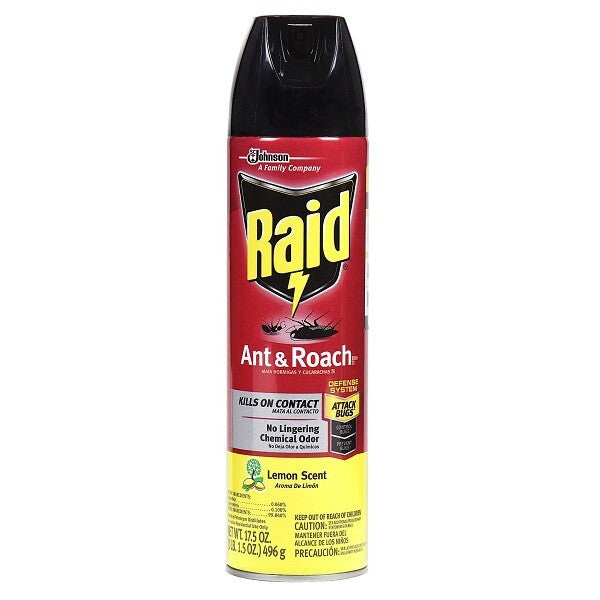 Raid Ant & Roach Spray 17.5oz Lemon