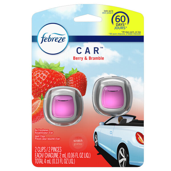 Febreze Car Vent 0.06floz 2PK Berry & Bramble