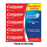 Colgate TP 8oz  5PK Cavity Protection Price Per Tube