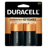 Duracell Coppertop D Batteries - 2 Pack Alkaline Battery