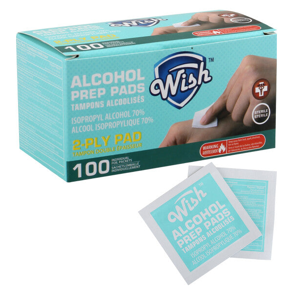 Wish Alcohol Prep Pads 100PK Expired