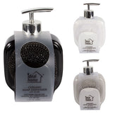 Ceramic soap dispensar with sponge 330ml