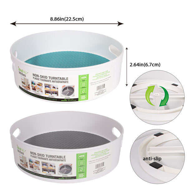 Ideal Kitchen Non-Skid Turnable 8.86in