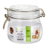 Ideal Kitchen Glass Jar with Clear Lid 18.59 oz