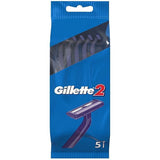 Gillette 2 Blade 5-Pack Disposable Razor