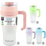 Splash Bottle Stainless Steel Travel Mug 40oz 2 Tone