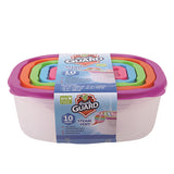 Fresh Guard Plastic Container Set Vent 10PK Rect