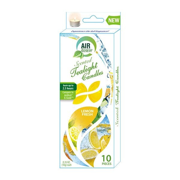 Air Fusion Tealight Fresh Lemon 10PK