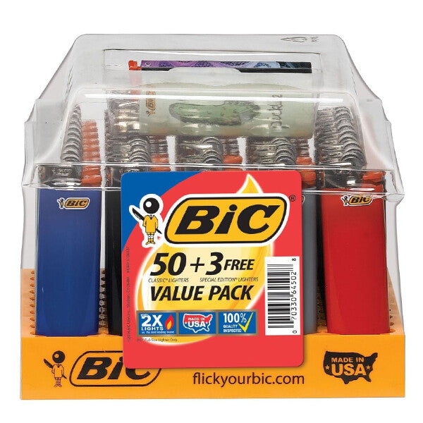 BIC Disposable Ligher 53Count PDQ Tray