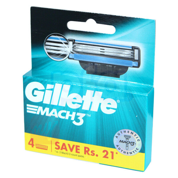 Gillette Mach 3 Cartridge 4PK