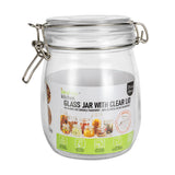 Ideal Kitchen Glass Jar with Clear Lid 27.39 oz