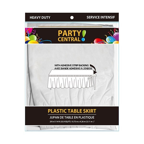 Table Skirt Rectangular White