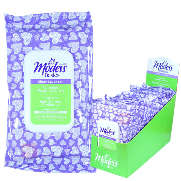 Modess Feminine Wipes 32CT Lavender
