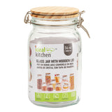 Ideal Kitchen Glass Jar w/ Bamboo Lid 54.1 oz