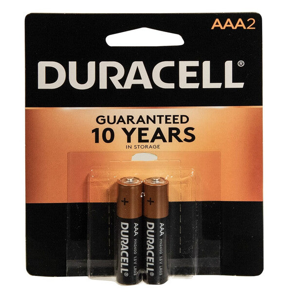 Duracell Coppertop AAA Batteries - 2 Pack Alkaline Battery