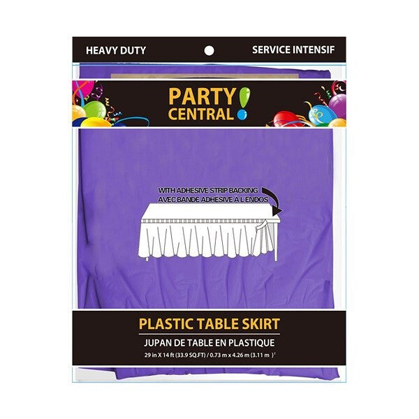 Table Skirt Rectangular Purple