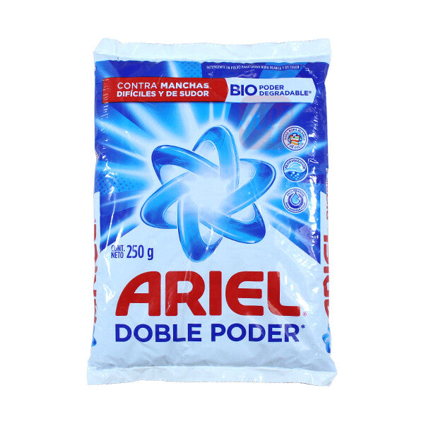 ARIEL POWDER DETERGENT 250 GM 2X POWER W  DOWNY