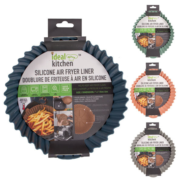 Ideal Kitchen Air Fryer Liner Silicone 8.27in Round