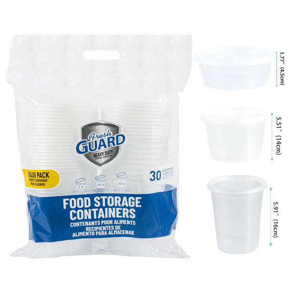 Fresh Guard Food Containers Combo 30CT