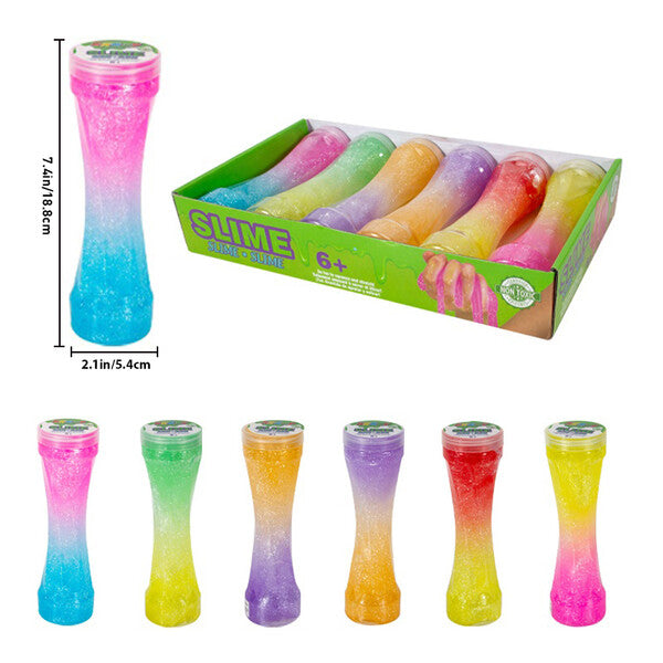 Krazy Slime 2 tone colors with Glitter