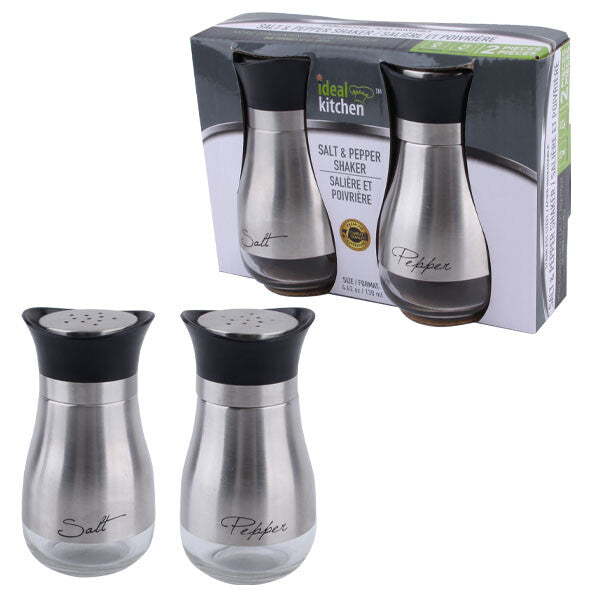 Ideal Kitchen Salt & Pepper Shaker Stainless Steel