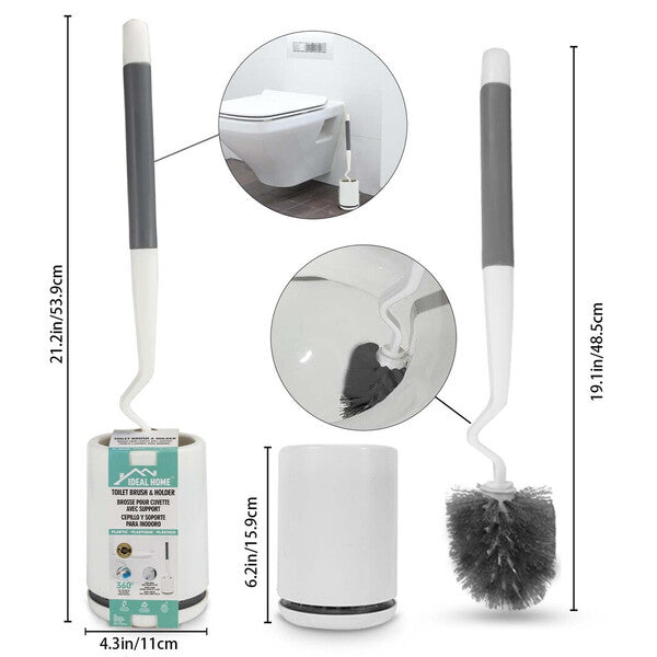 Ideal Home Toilet Brush with Holder