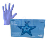 Ventyv Starfish Nitrile Glove 100PK Large Lavender Blue