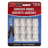 XTRATUFF ADHESIVE HOOKS 12 PCS