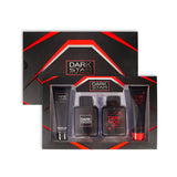Men's 4pcs Set DARK STAR 4.1fl.oz/120ml×2 Shower Gel 3.4fl.oz/100ml×2 EDP