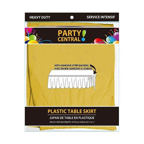 Table Skirt Rectangular Yellow