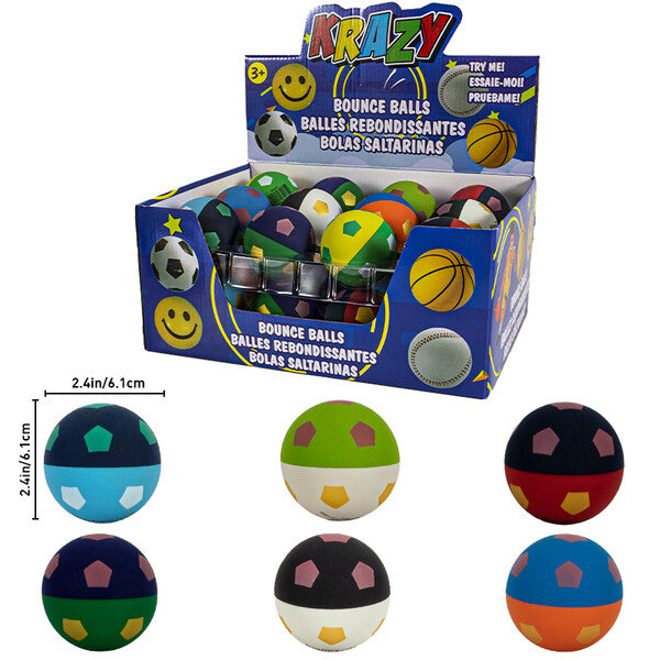 Krazy Super Bounce Ball 2.4in Soccer