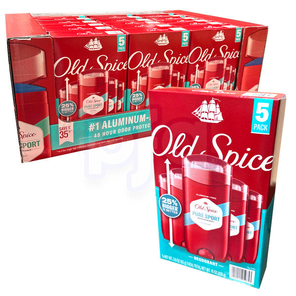 Old Spice Deo 3oz (85g) Pure Sport 5PK