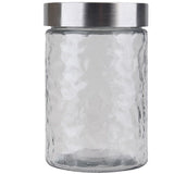Glass Jar Chrome Lid 1.2L Tall