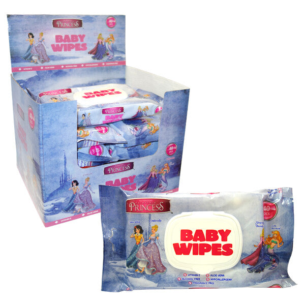 Baby Wipes 40CT PDQ Princess