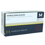 Harbour Health Nitrile Blue Examination Gloves 100ct Medium