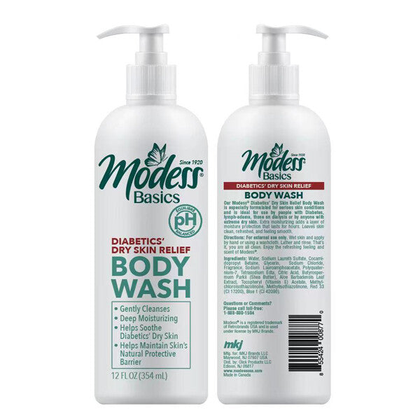 Modess Diabetic's Body Wash 12oz