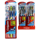Colgate Toothbrush 360 Floss Tip 3PK