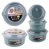 Fresh Guard Plastic Food Container w/ Vent 6PK Round