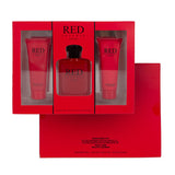 Men's 3pcs Set RED INTENSE2.8fl.oz/80mlAfter Shave 1.7fl.oz/50mlEDT 2.8fl.oz/80mlShower Gel