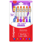 Colgate Toothbrush Zig Zag 6PK Anti-Bacterial