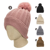 Cindy Claire Ladies Pom Hat w/Fur Lining
