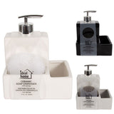Ceramic soap dispensar with sponge 360ml