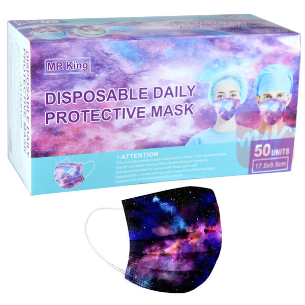 Mr King Face Mask Disposable SPACE