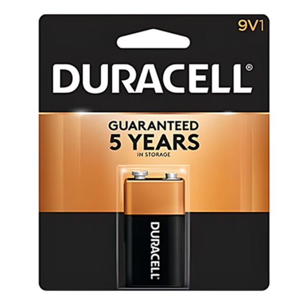 Duracell Coppertop 9V Batteries - 1 Pack Alkaline Battery