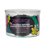 Spa Fusion Coconut Infused Cotton Swabs Multicolourful Plastic 500CT
