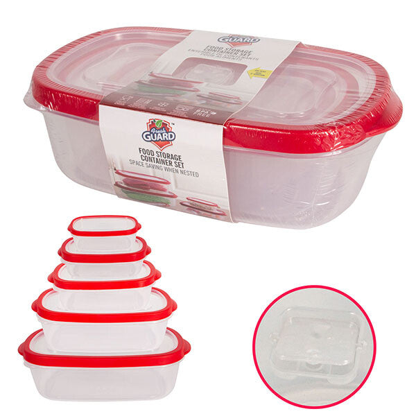 Fresh Guard Container w/ Vent 10PK Rectangular