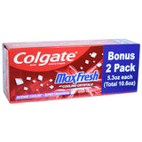 Colgate Toothpaste 5.3oz 2PK (10.6oz) Max Fresh Red