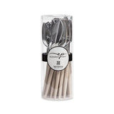EP 32PK Cutlery Linen+Silver