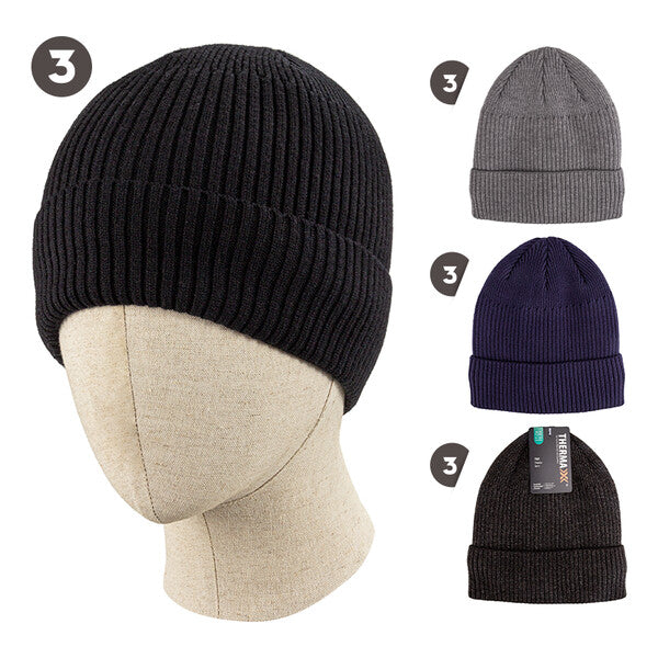 Thermaxxx Winter Men's Knit w/ Fur Lining