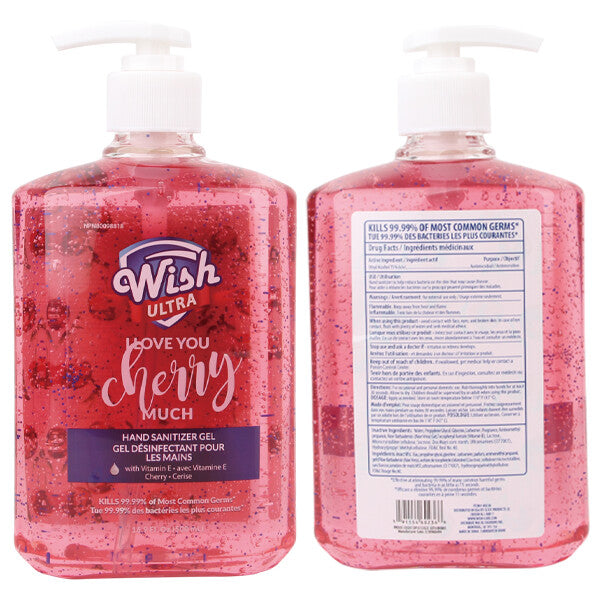 Wish Ultra Hand Sanitizer 16.9oz Pump BK Cherry Merlot (expired)